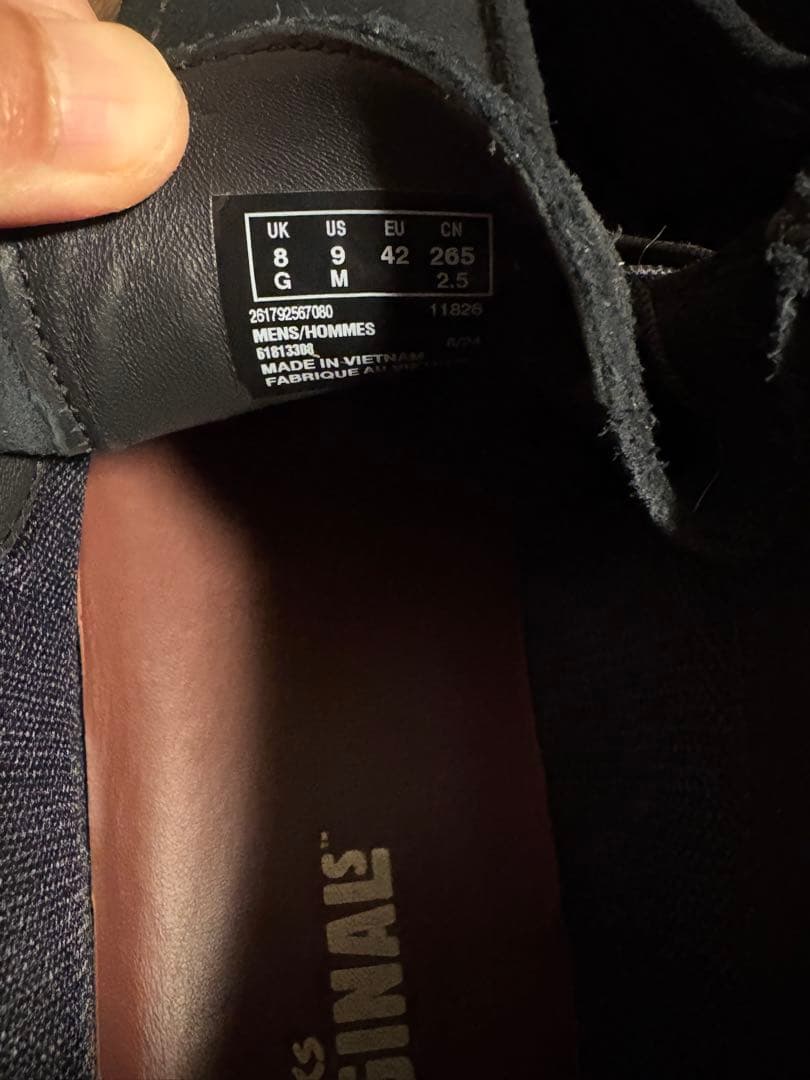 靴 Clarks Wallabee BT GTX GORE-TEX UK8