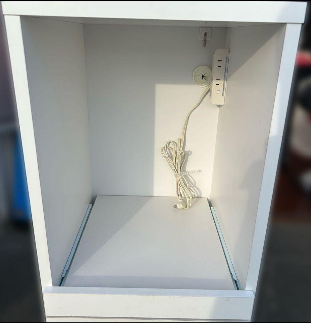 40FB クオーネ ホワイト 食器棚 収納 キッチンボード レンジ台