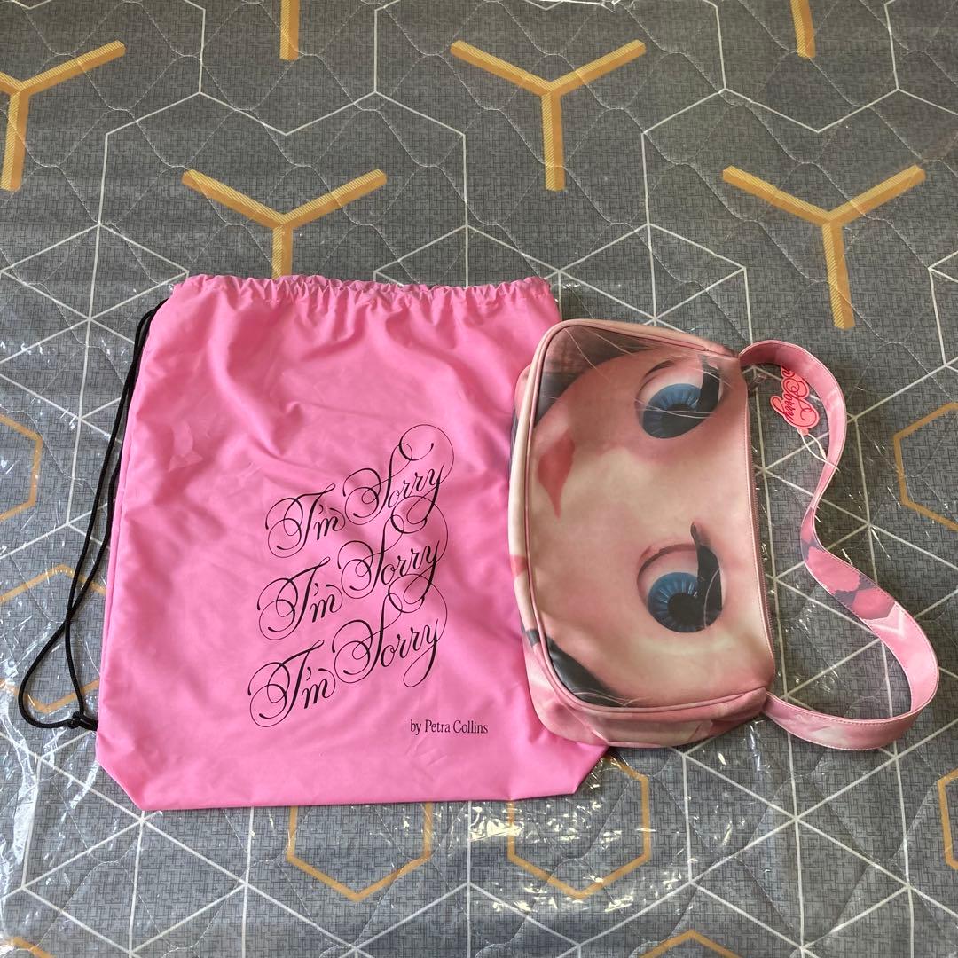 IM SORRY Blythe Doll Print顔プリント ショルダーバッグ