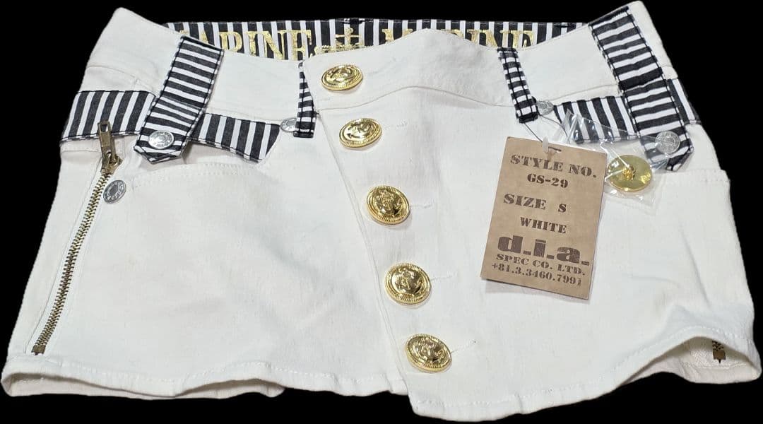 d.i.a. ホワイト タイトスカート S