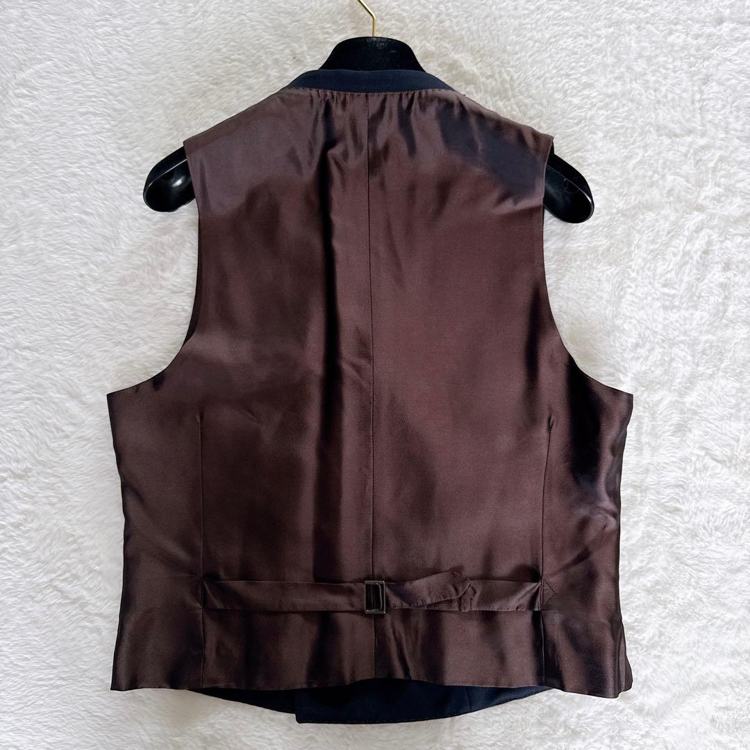 【ダンヒル】3ピース スーツ ネイビー 46サイズ