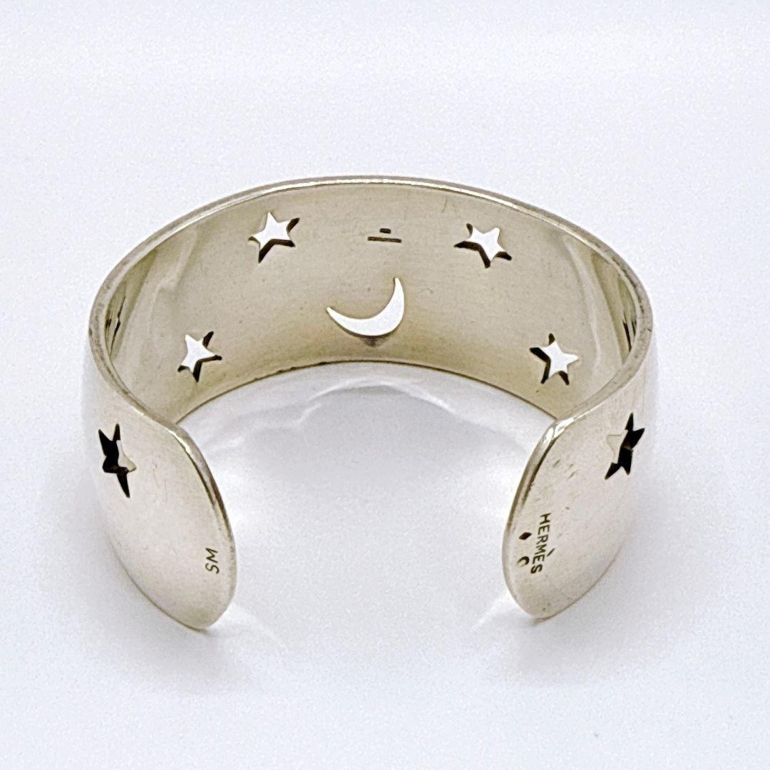 エルメス HERMES ムーンスター バングル シルバー 925 星月モチーフ