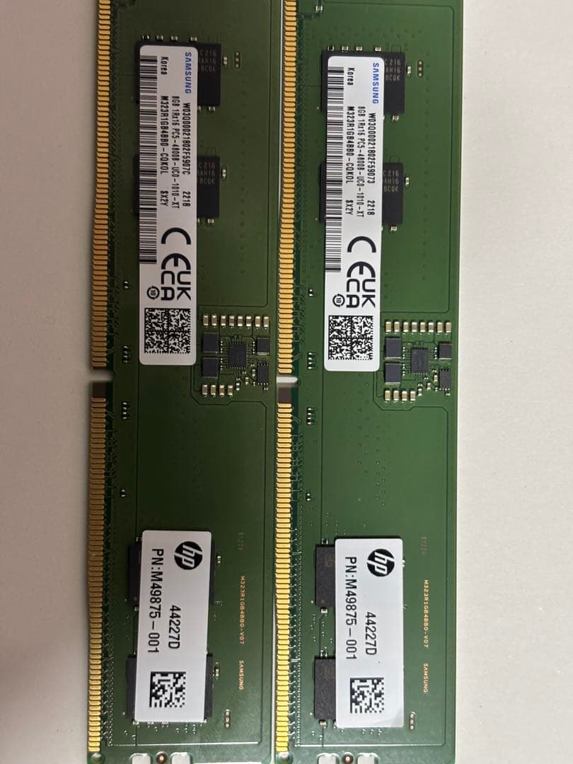 l*n様 PC5-4800B DDR5 8GB×2 samsung 管理番号00