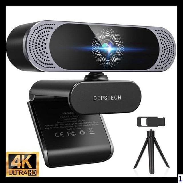 PCウェブカム 自動調光補正 デュアルマイク内蔵 800万画素  4K