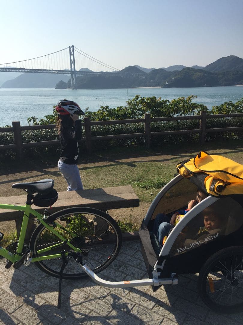 子供用自転車トレーラー イエロー/ブラック