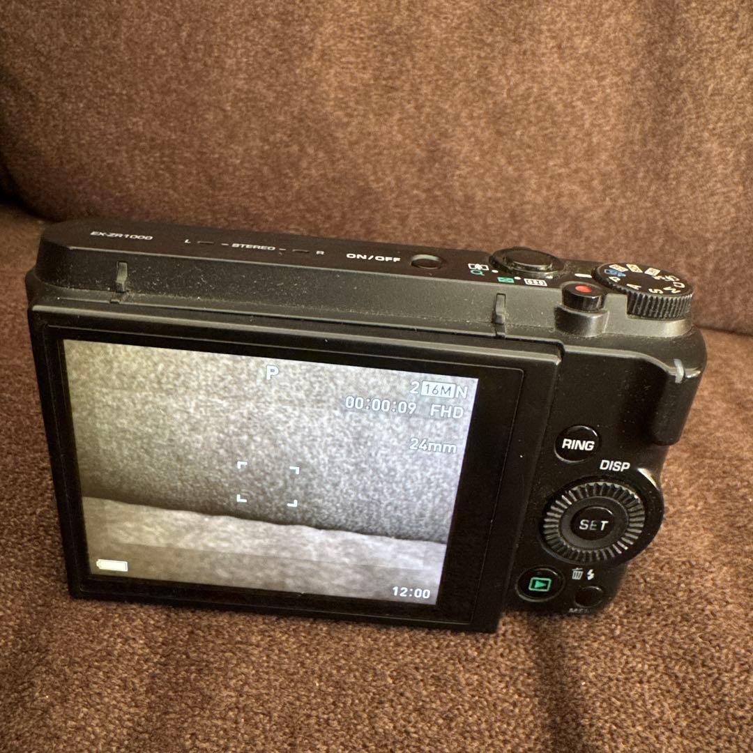 【中古訳アリ】デジカメ　CASIO EXILIM EX-ZR1000 BK
