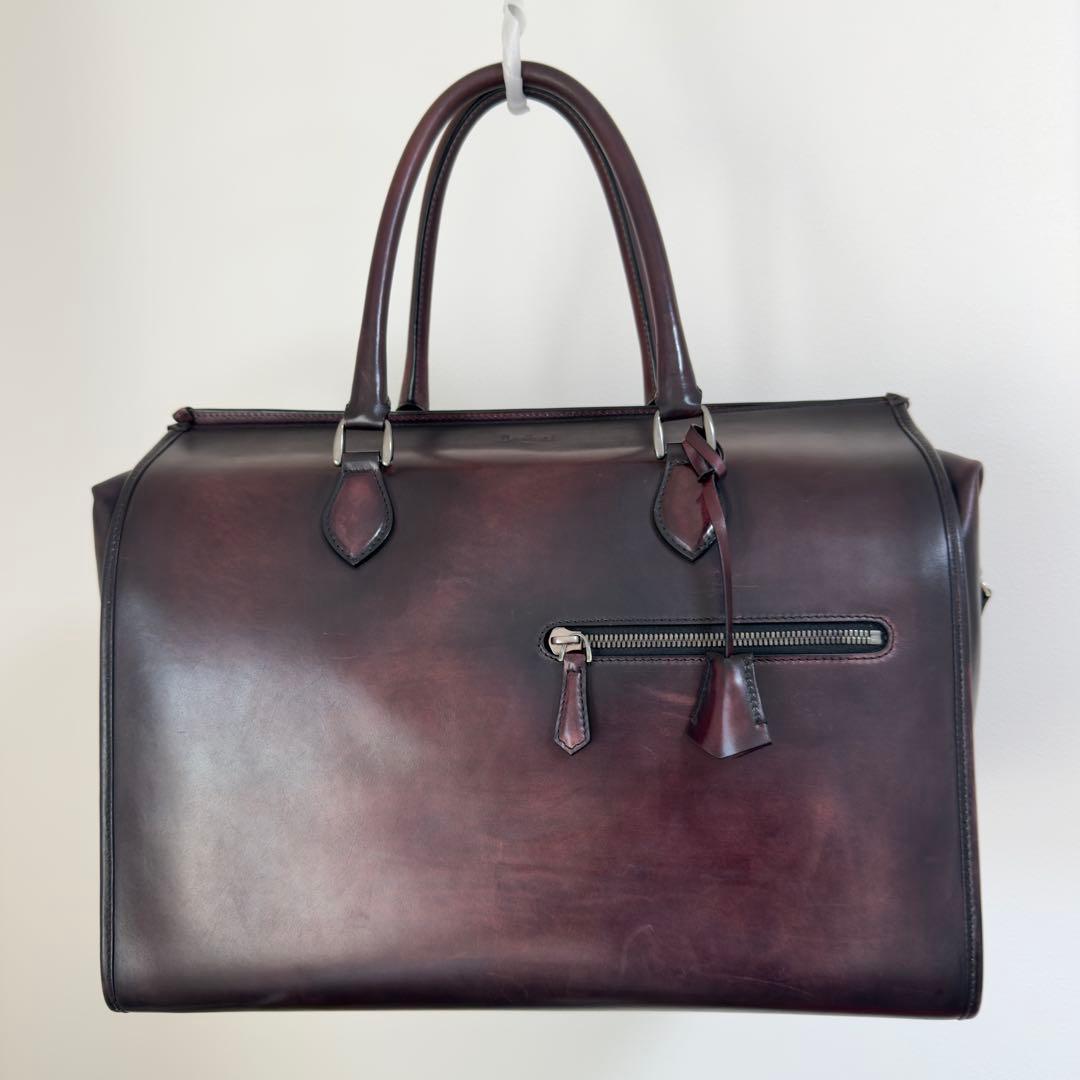 定価71.5万円 ベルルッティ パティーヌレザーボストンバッグ トラベルバッグ