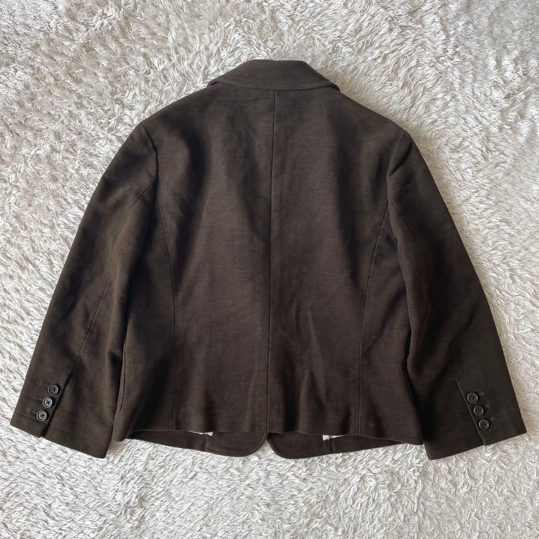 マーガレットハウエル 美品 メルトンテーラードジャケット 2 ブラウン