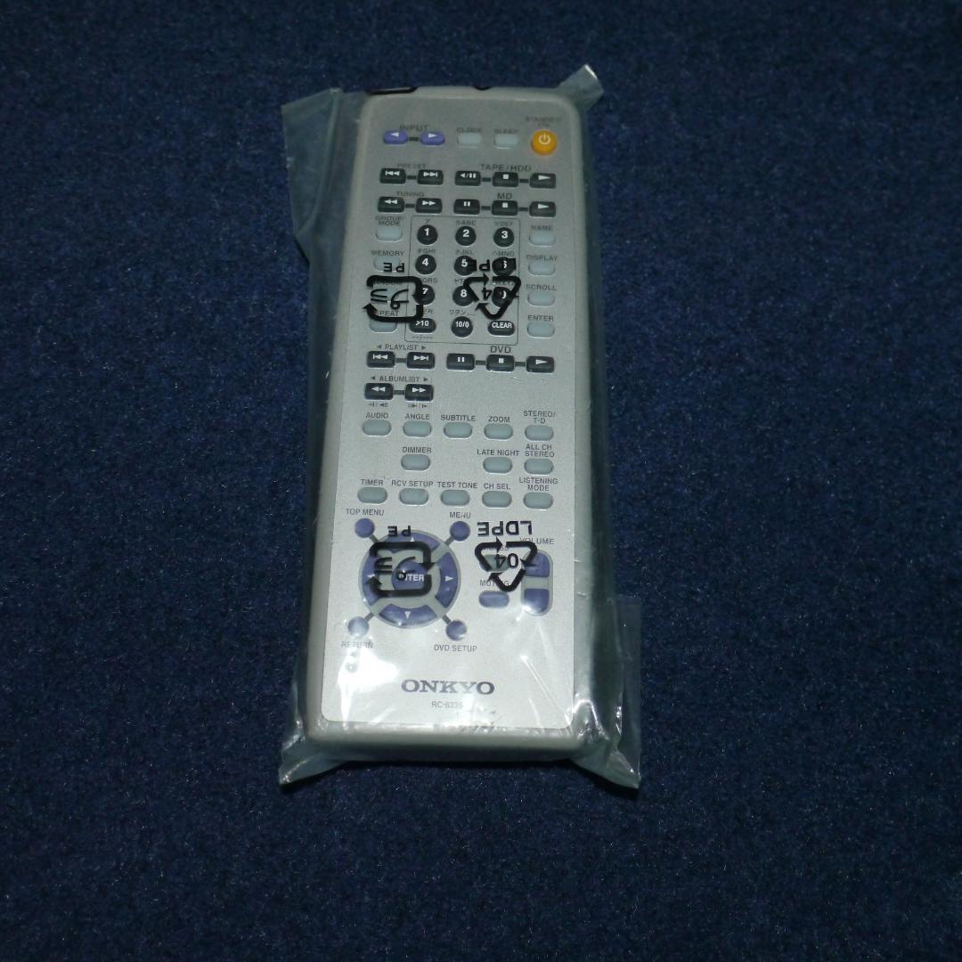ONKYO FR-UN9/UN7用等リモコン RC-633S 未使用 未開封^^