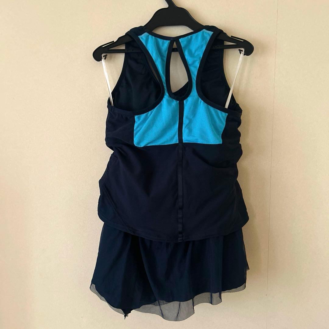 NIKEナイキ3点レディースチュールセパレート水着上下SM定価1万円以上帽子付