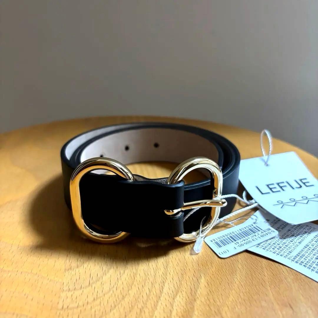 新品未使用　完売カラー ブラック 【NOLLEY’S別注 LEFIJE ベルト】