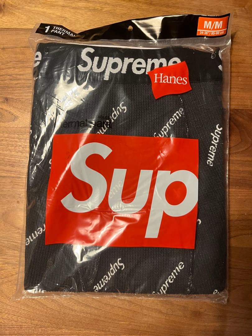 【M】Supreme Hanes thermal Pant (20FW)