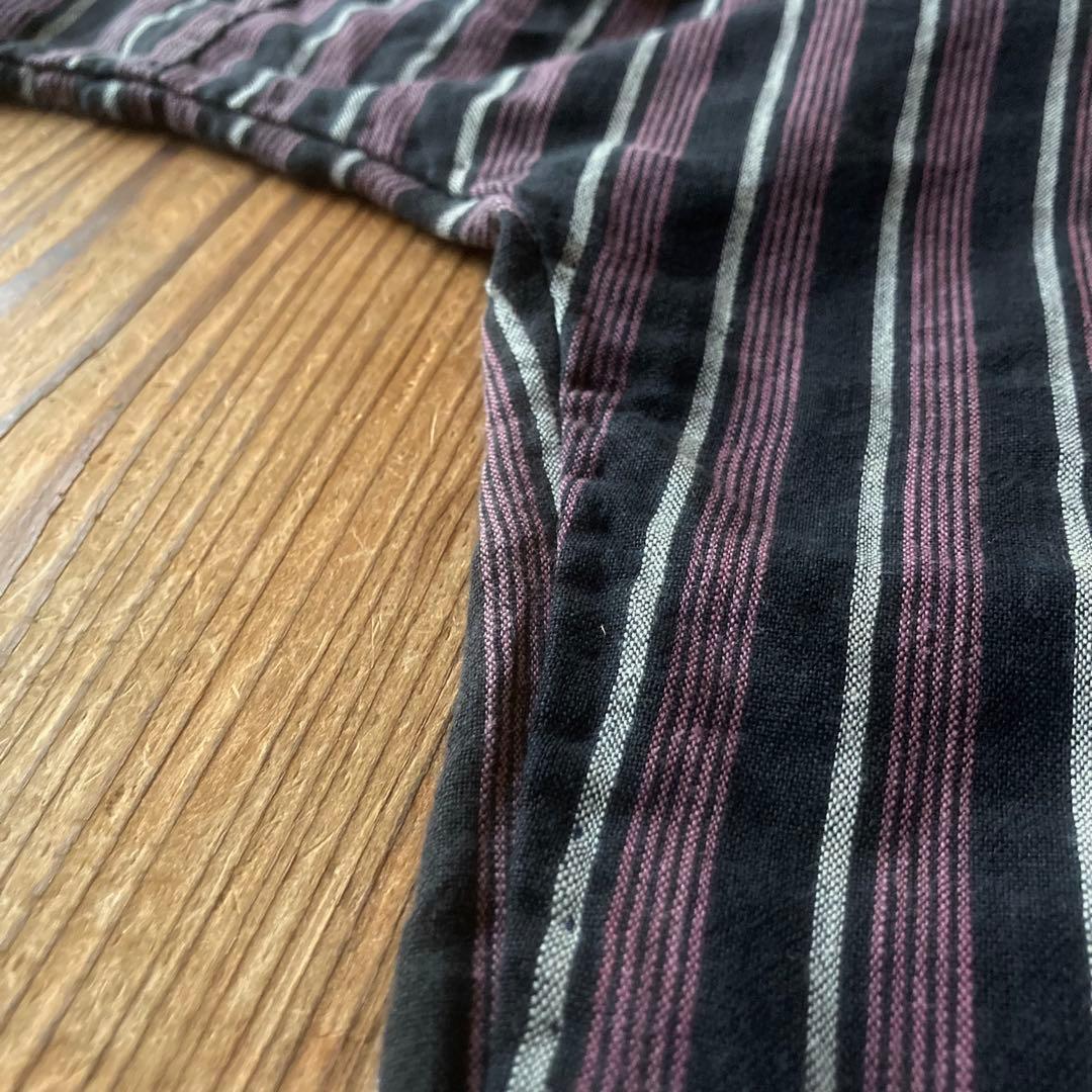 古布リメイク 風呂敷 縞木綿 ピエロもんぺ サルエル モンキーパンツ