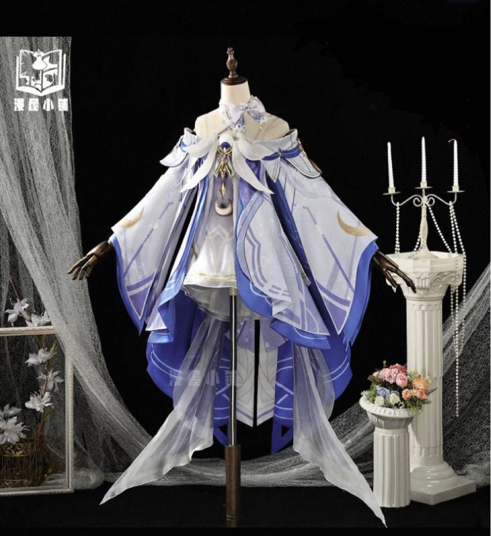 原神　コロンビーナ コスプレ衣装　L ウィッグ付