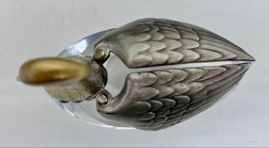 再値下げ！【中古品】銀製 オシドリの置物／専用ケース