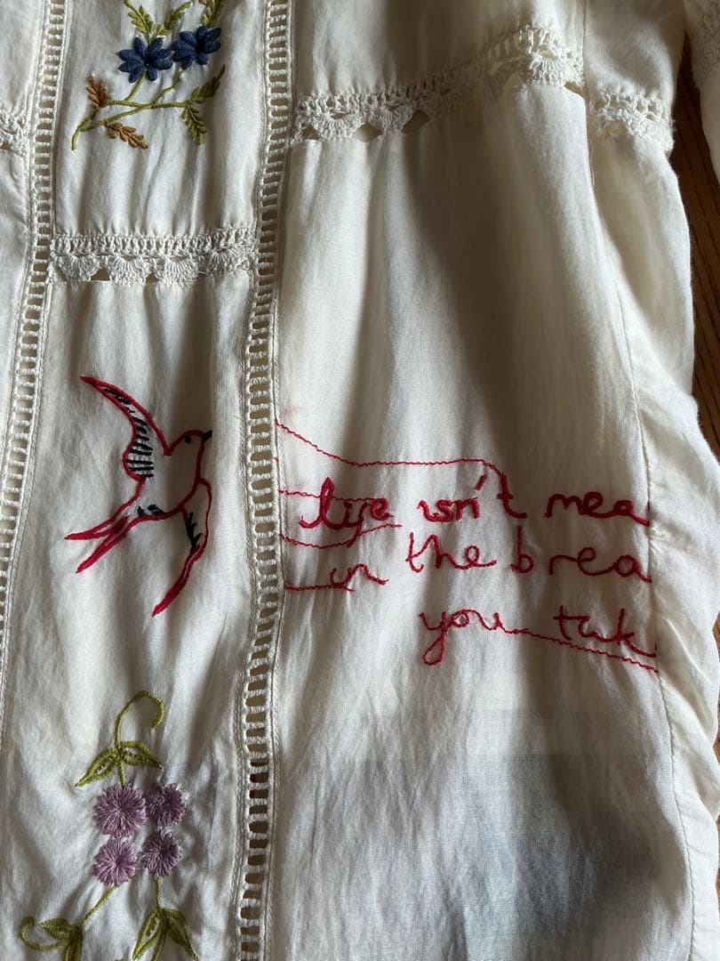 TODAYFUL Embroidery Patchwork 刺繍　パンツ　38