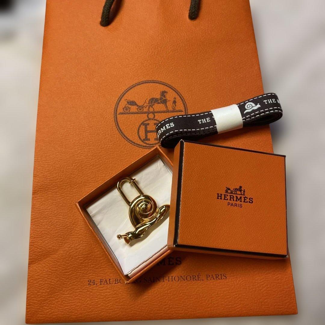 HERMES 1995限定　カタツムリ　カデナ　希少　お箱、リボン　ショッパー付
