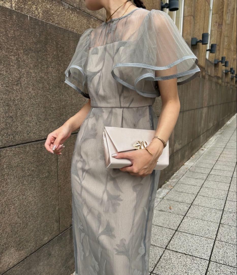 スーツ・フォーマル・ドレス Circurar sleeve flower dress