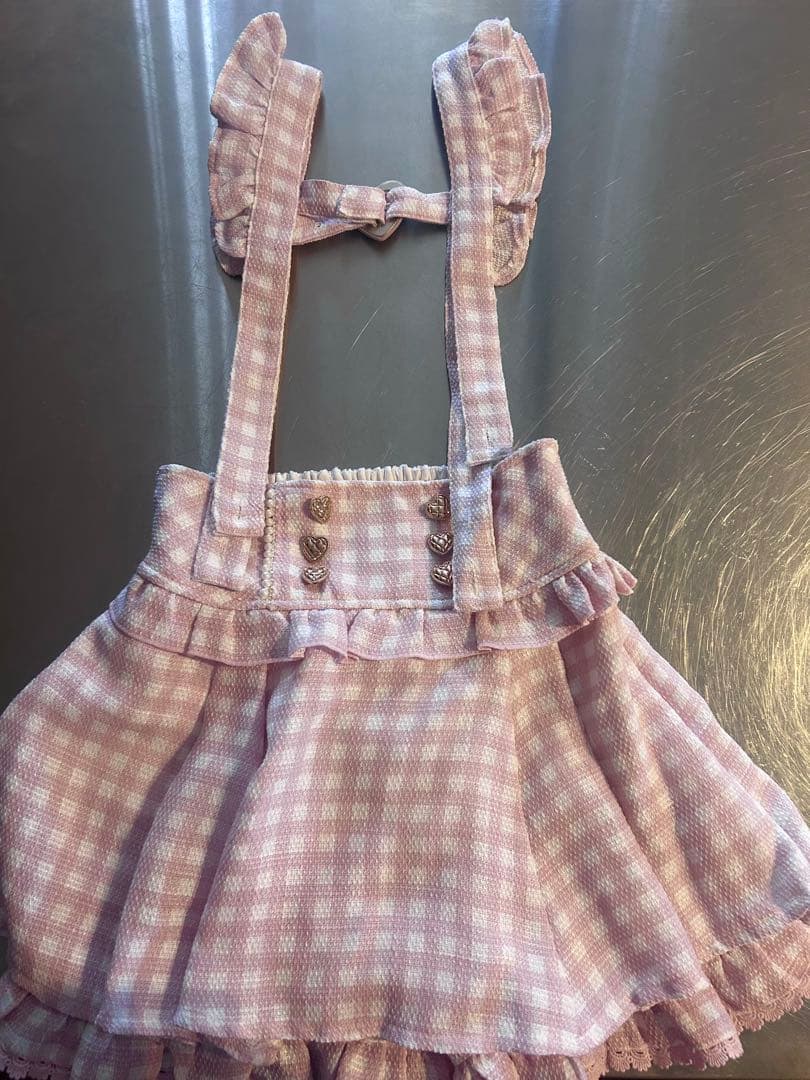 lizlisa ギンガムチェック　スカパン