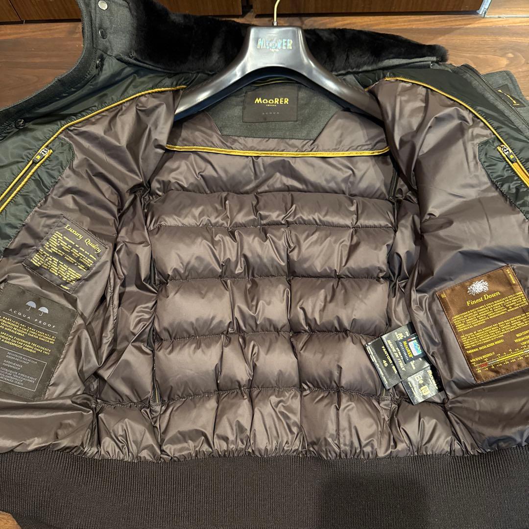 売り切り！半値以下！MOORER ムーレー　ムートンファー　ナイロンxフランネル