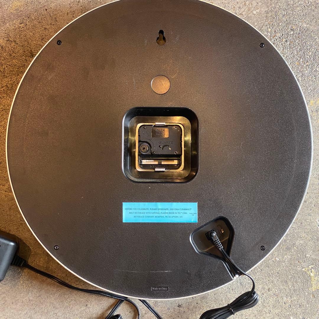 ZIMA ジーマ ネオンクロック クロック 時計 掛時計 アメリカ雑貨　掛け時計