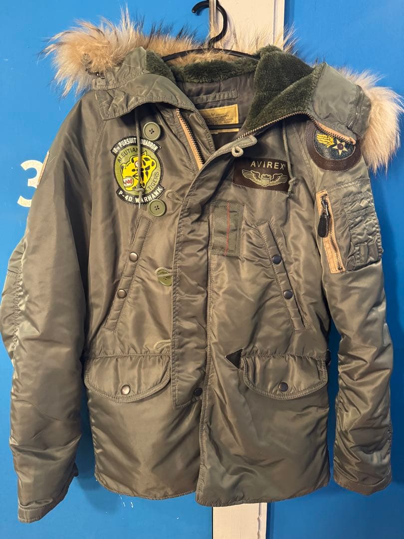 モ*〜様 AVIREX N-3BフライトジャケットALEUTIAN TIGERS