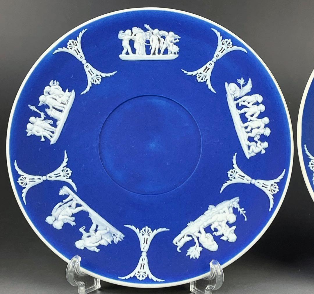 【希少】アンティーク オールドウェッジウッド ジャスパーウェア カップ ソーサー