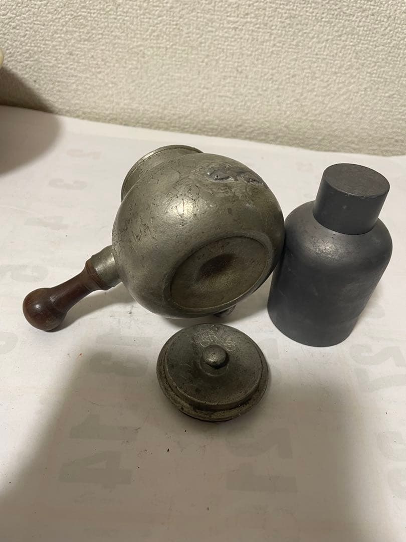 專用です　煎茶道具　古錫　乾茂號造茶壷+急須　2点セット