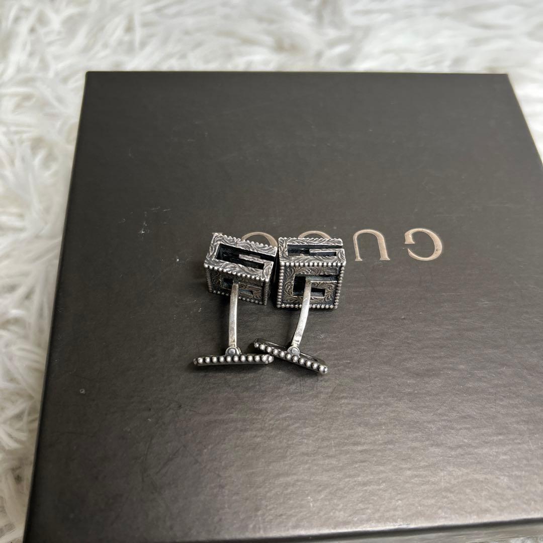 GUCCI Gキューブ カフリンクス　アクセサリー　 ネクタイピン・カフス
