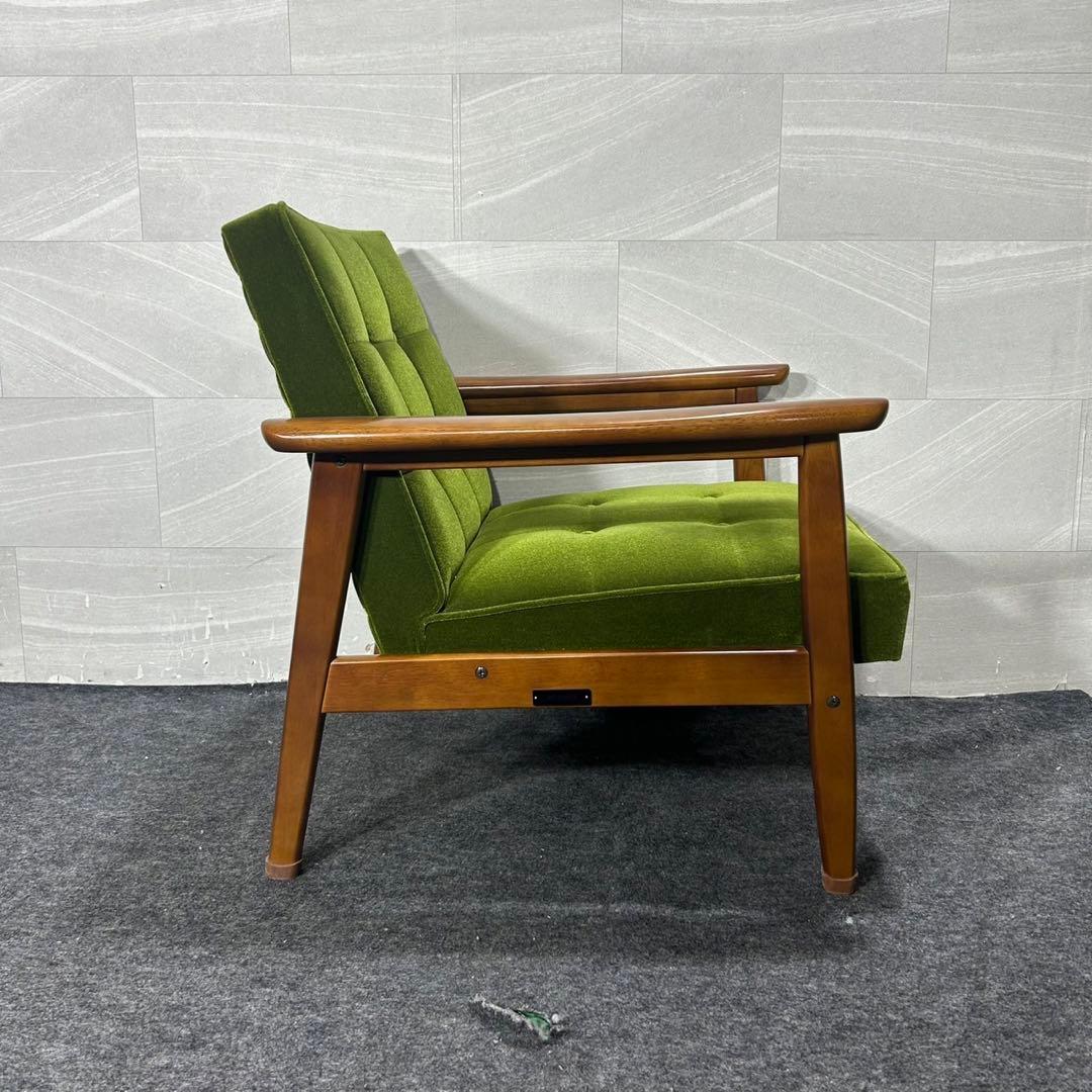 カリモク60 Kチェア 一人掛け モケットグリーン おしゃれ 家具 d3814