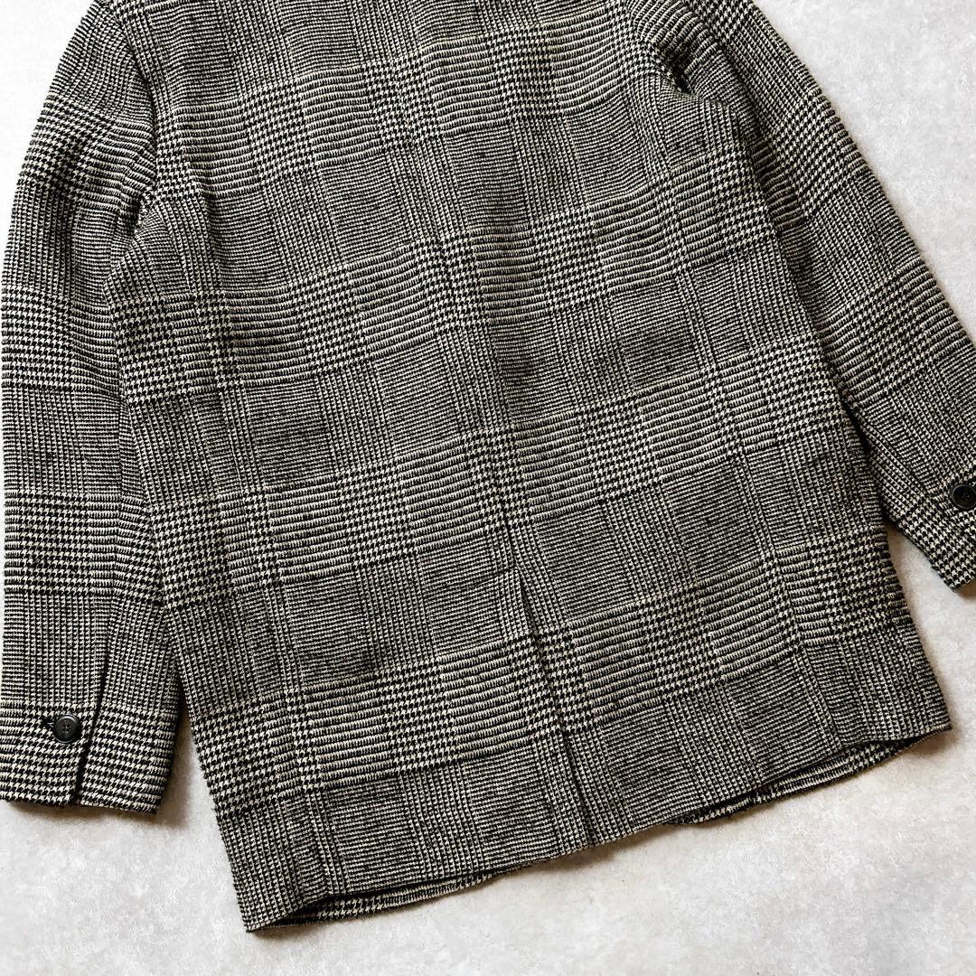 美品✨　POMANDERE グレンチェック　ジャケット　イタリア製