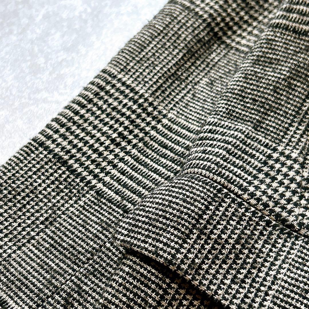 美品✨　POMANDERE グレンチェック　ジャケット　イタリア製