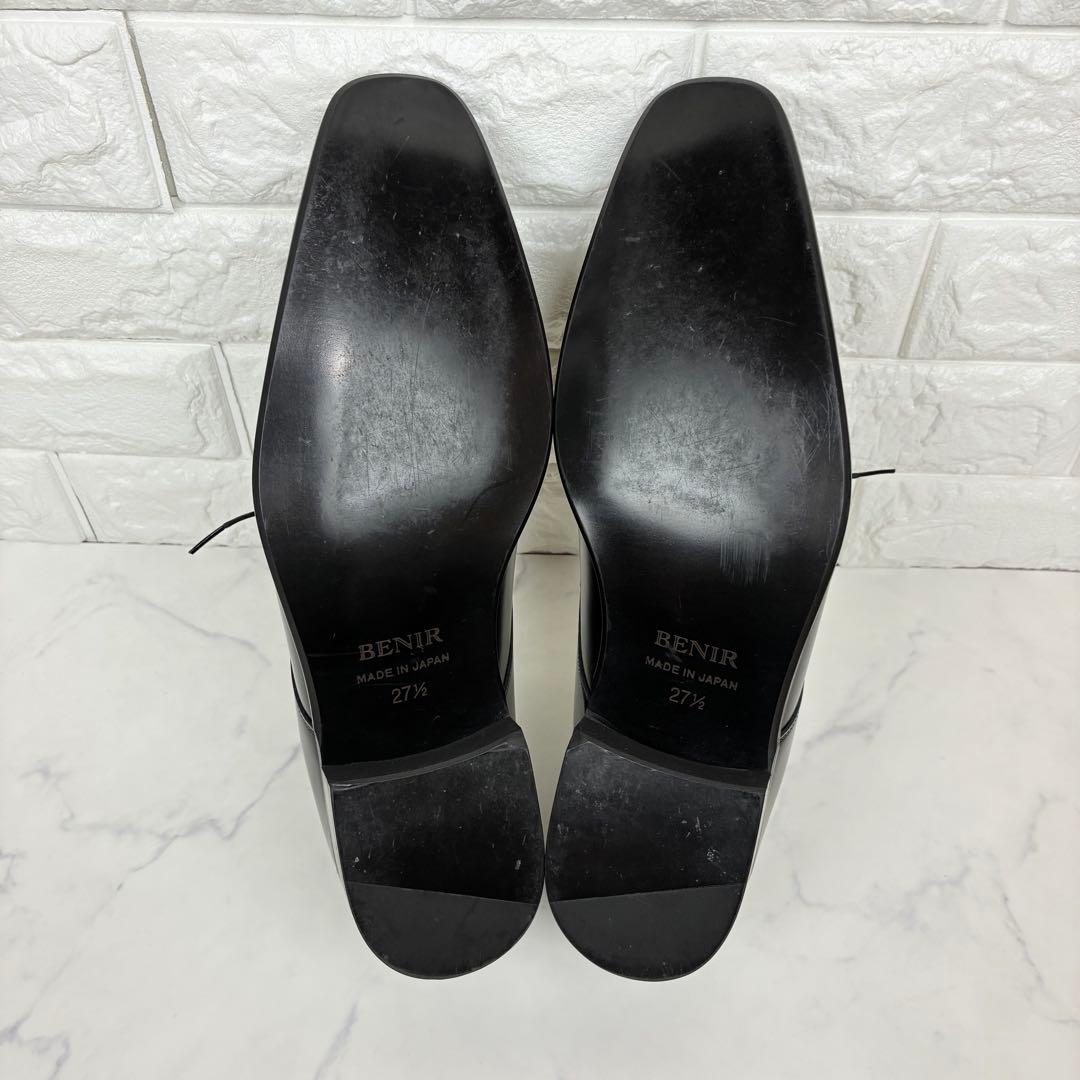 極美品✨BENIR ベニル　ブライダルシューズ　27.5㎝　ヒール3㎝　ブラック