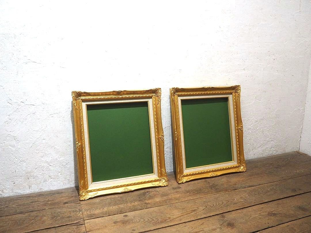 1291　レトロな額縁　F8　アートフレーム　油彩　水彩　画材　ビンテージ