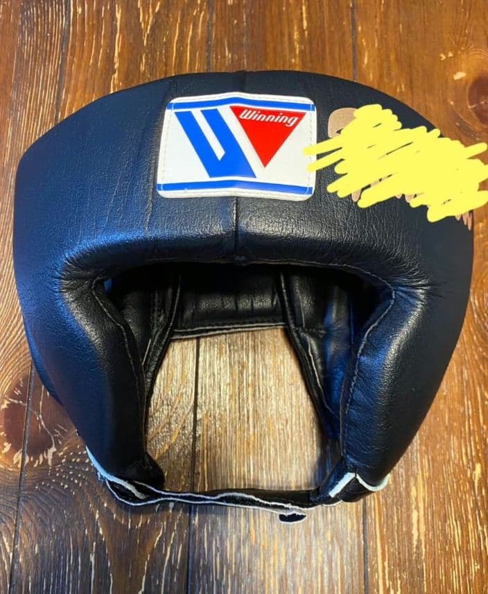 Winning ボクシングヘッドギア M 黒 20アマチュア試合モデル
