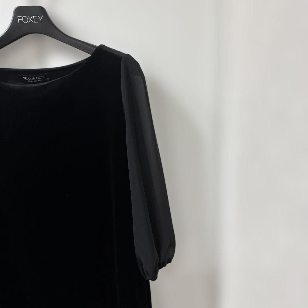 FOXY VELVET NOIR ブラックワンピース38