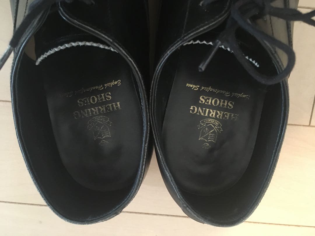 英国製紳士靴 ストレートチップ 黒 UK6.5F 25.5cm 冠婚葬祭ビジネス