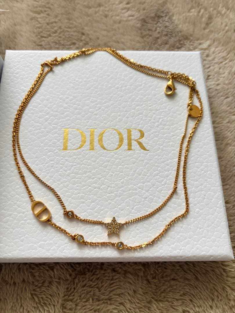 最終お値下げ　Dior Petit CD ダブルネックレス