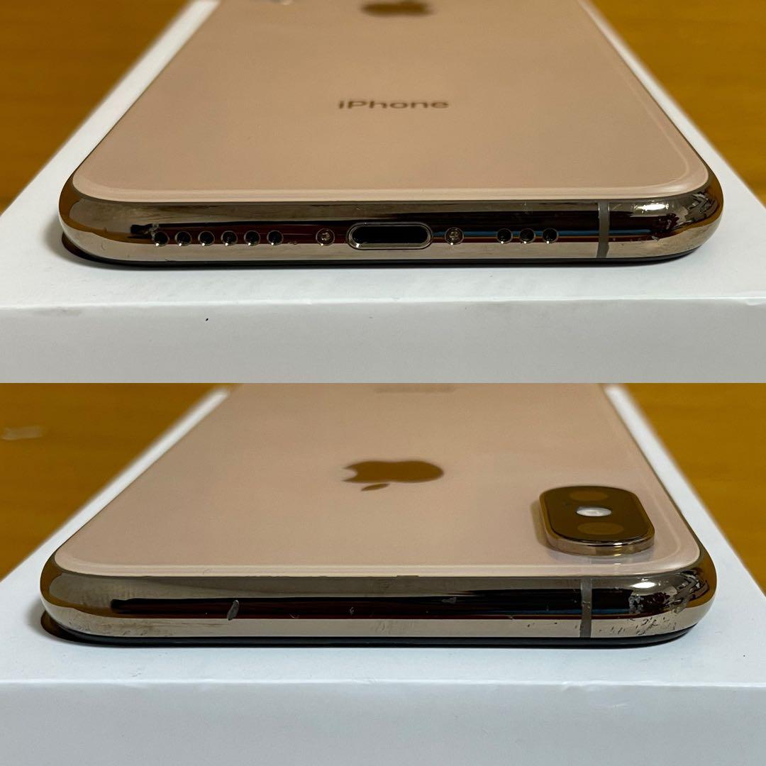 SIMフリー端末iPhone Xs ゴールド64GB バッテリー新品
