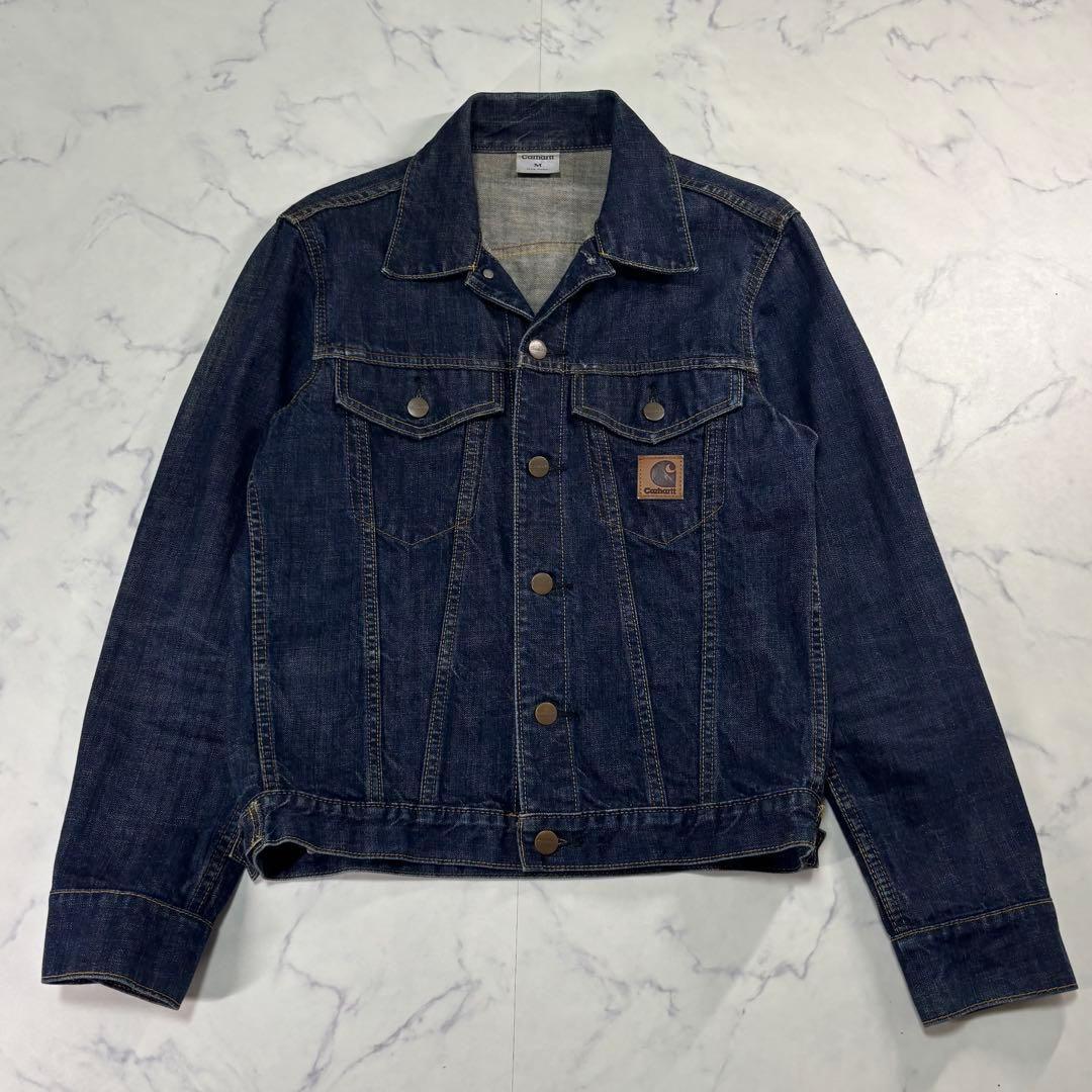 カーハート デニムジャケット インディゴ Ｇジャン 3rd 革パッチ