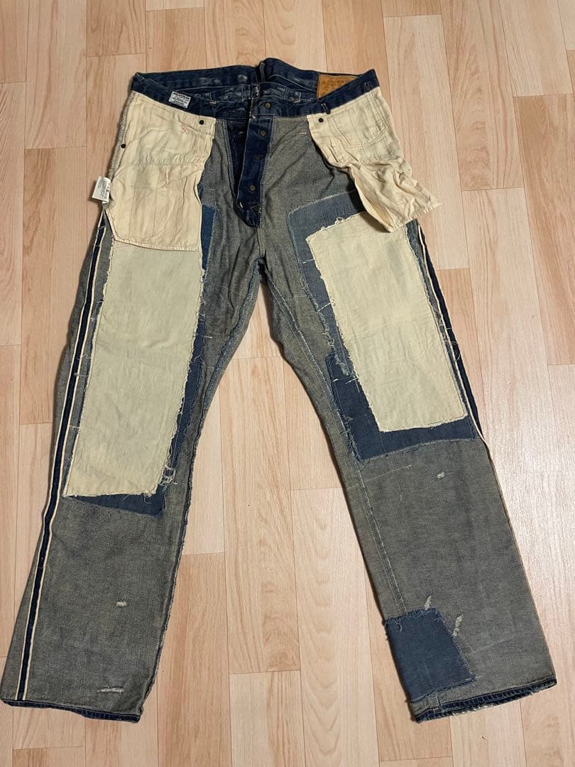 アナクロノーム　ダメージ加工デニム　ANR118 w36