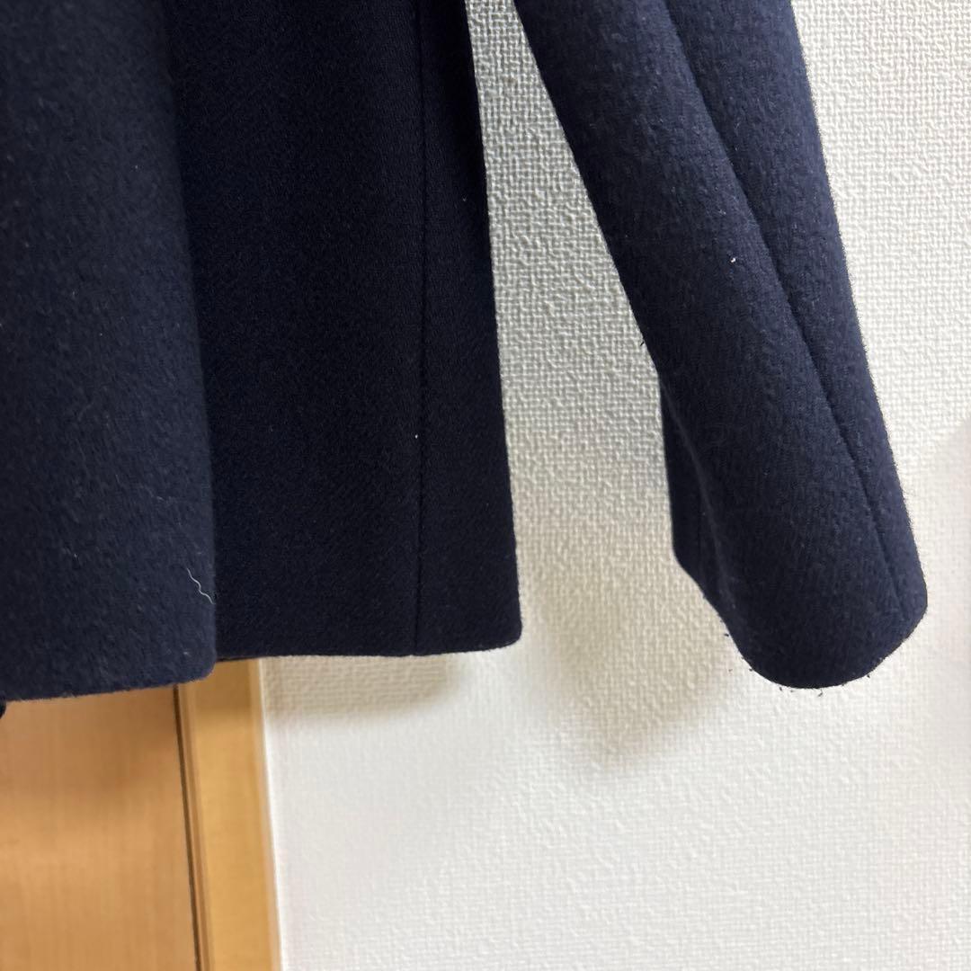 マッキントッシュ 38 ウール ネイビー ダブルブレストピーコート