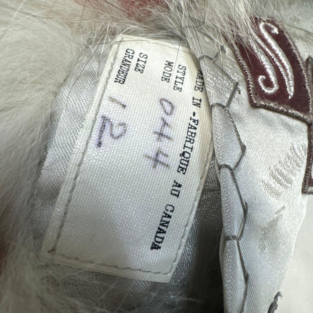 SAGA FOX ホワイト ファーコート　毛皮　ジャケット　サガフォックス　銀