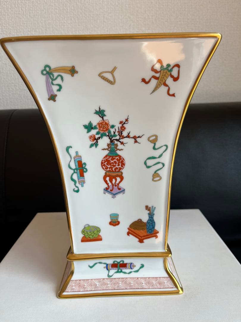 超貴重 ヘレンド シノワズリ 宝づくし 花瓶 飾り物 中国趣味