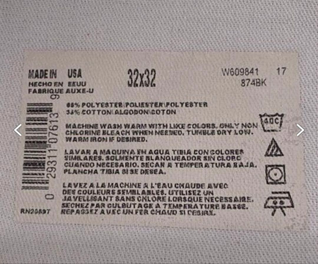 dickies 874 USA製 w32 l32 圧着タグ ブラック 90s