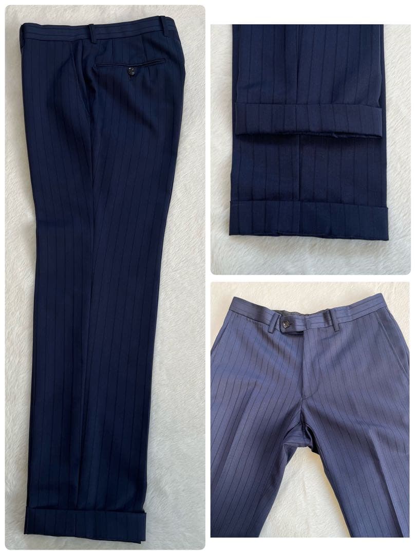 【希少】ITALIAN FABRIC スーツ　セットアップ　スリーピーススーツ