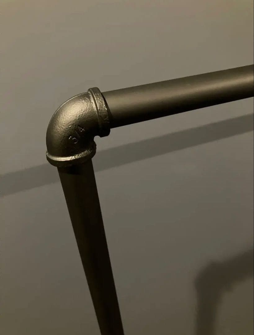 ハンガーラック 150 アイアン ガス管 パイプ 黒 収納 服 店舗 什器 鉄