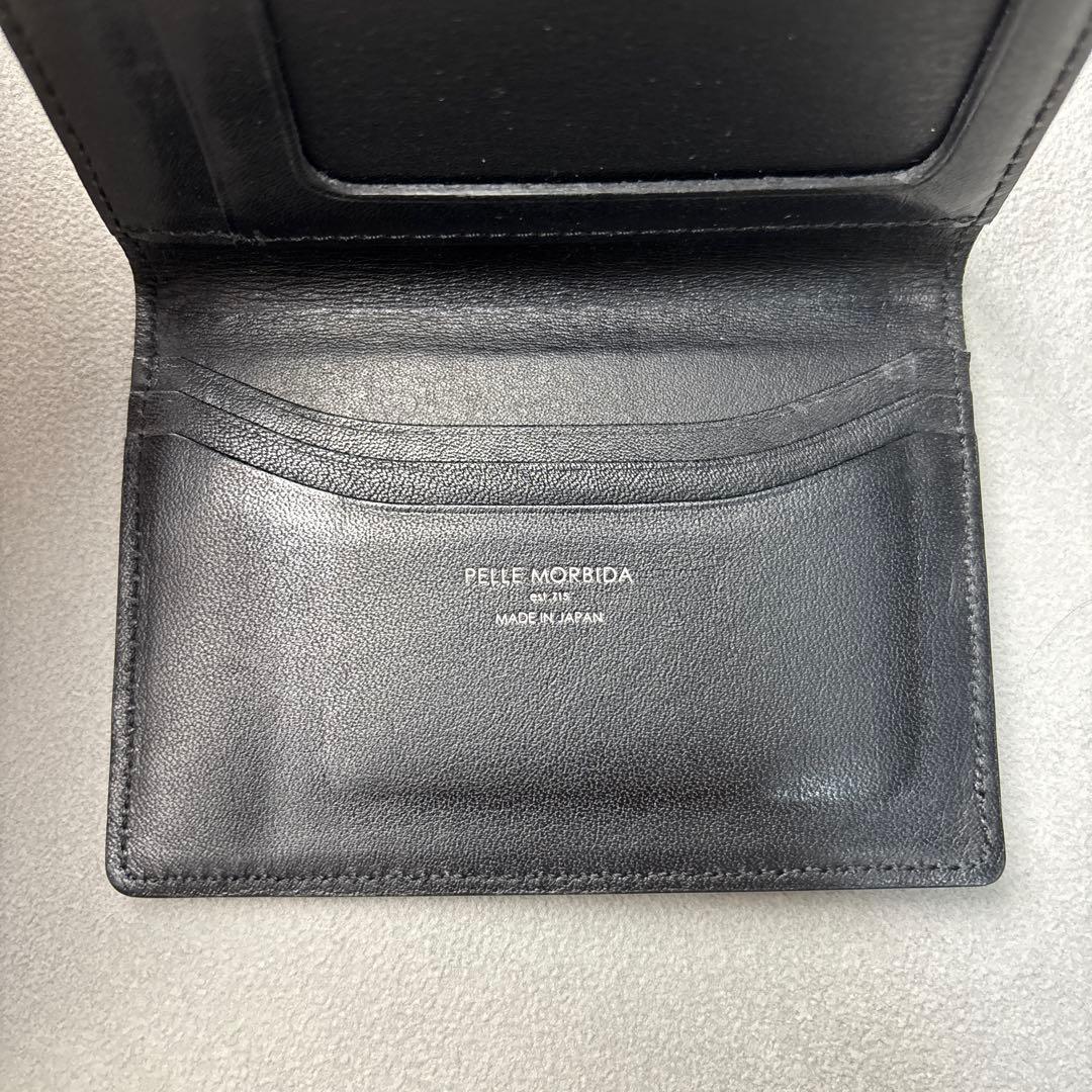 美品✨ペッレモルビダ カードケース 名刺入れ サフィアーノレザー 黒