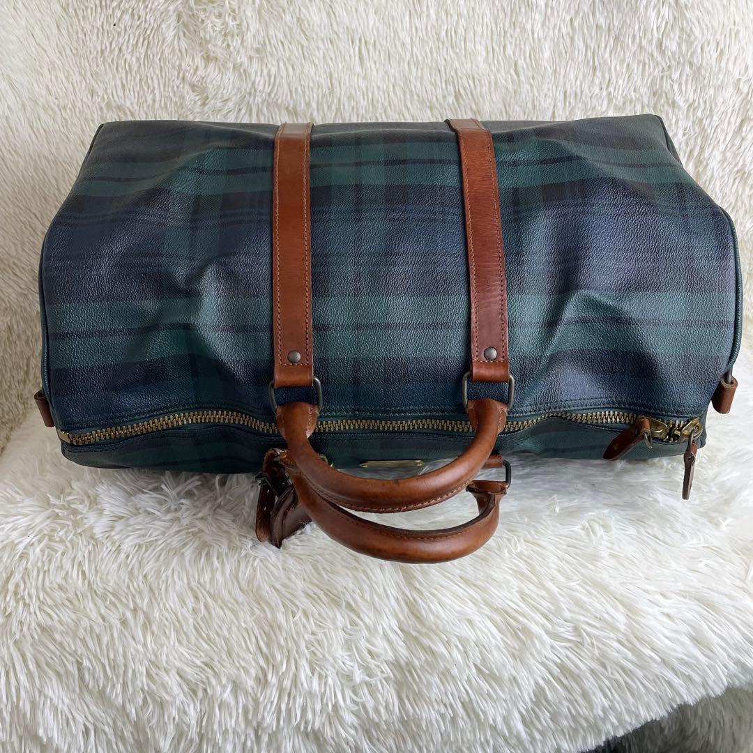 ポロラルフローレン 2way ボストンバッグ ブラックウォッチ 大容量 旅行