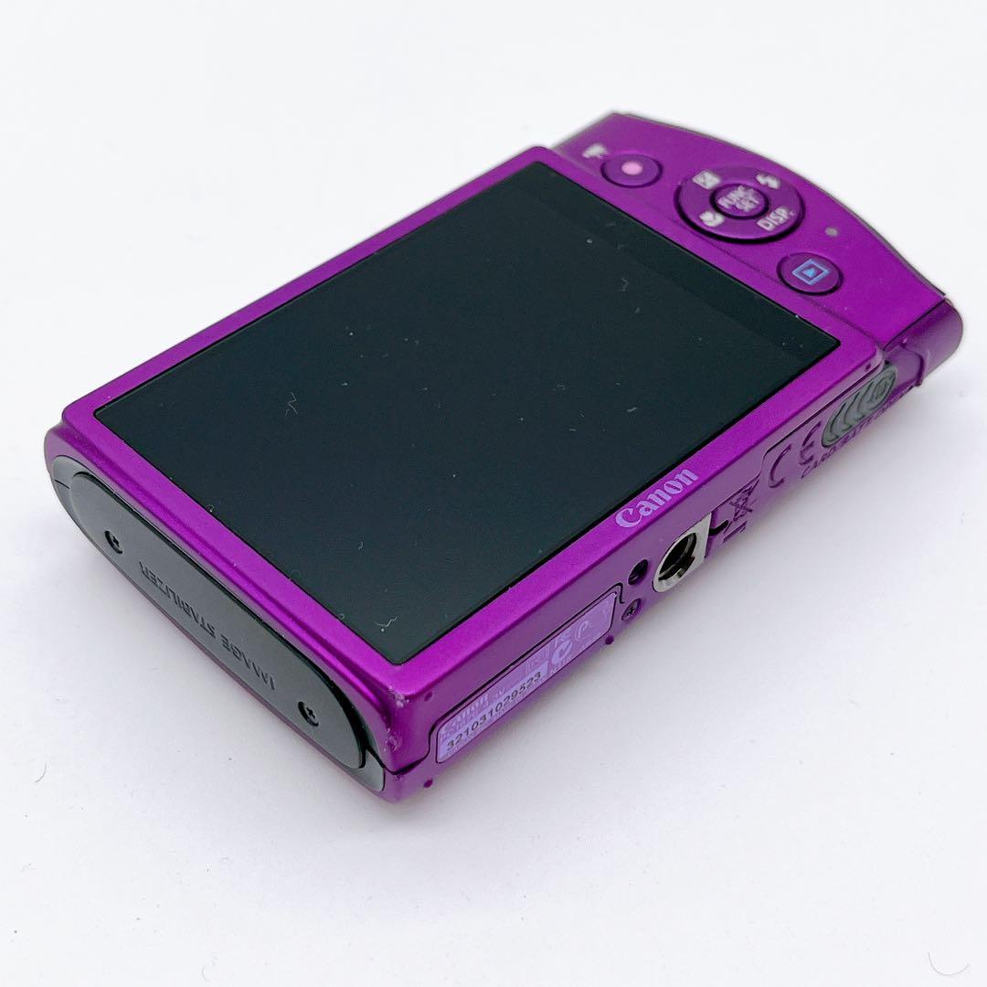 【美品】Canon IXY 600F パープル 専用ケース オールド コンデジ